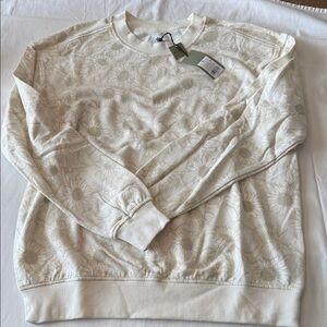 Goodfellow & Co Cream Sunflower Sweatshirt NWT
